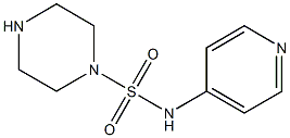 N-(pyridin-4-yl)piperazine-1-sulfonamide,,结构式