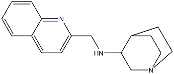 N-(quinolin-2-ylmethyl)-1-azabicyclo[2.2.2]octan-3-amine 化学構造式