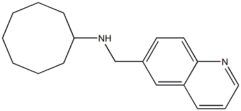 N-(quinolin-6-ylmethyl)cyclooctanamine Structure