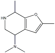 N,N,2,7-tetramethyl-4H,5H,6H,7H-furo[2,3-c]pyridin-4-amine 结构式