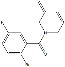 N,N-diallyl-2-bromo-5-fluorobenzamide,,结构式