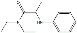 N,N-diethyl-2-(phenylamino)propanamide Structure