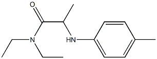 N,N-diethyl-2-[(4-methylphenyl)amino]propanamide Structure