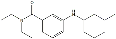 N,N-diethyl-3-(heptan-4-ylamino)benzamide Structure