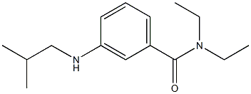 N,N-diethyl-3-[(2-methylpropyl)amino]benzamide Struktur