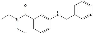 N,N-diethyl-3-[(pyridin-3-ylmethyl)amino]benzamide 结构式