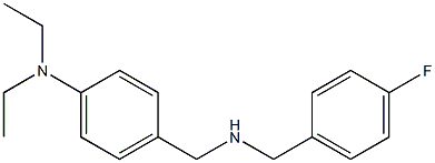 N,N-diethyl-4-({[(4-fluorophenyl)methyl]amino}methyl)aniline Structure