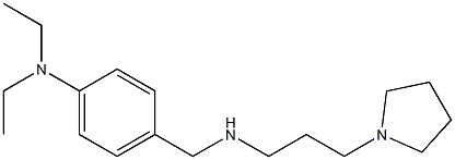 N,N-diethyl-4-({[3-(pyrrolidin-1-yl)propyl]amino}methyl)aniline Structure