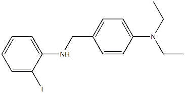 N,N-diethyl-4-{[(2-iodophenyl)amino]methyl}aniline 化学構造式