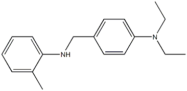 N,N-diethyl-4-{[(2-methylphenyl)amino]methyl}aniline Structure