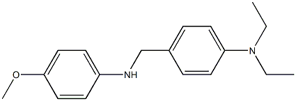 N,N-diethyl-4-{[(4-methoxyphenyl)amino]methyl}aniline Structure