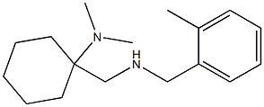 N,N-dimethyl-1-({[(2-methylphenyl)methyl]amino}methyl)cyclohexan-1-amine Struktur