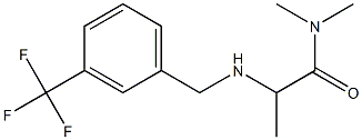 N,N-dimethyl-2-({[3-(trifluoromethyl)phenyl]methyl}amino)propanamide Structure