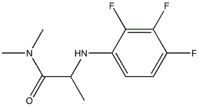 N,N-dimethyl-2-[(2,3,4-trifluorophenyl)amino]propanamide Structure