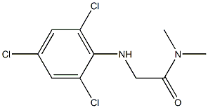 N,N-dimethyl-2-[(2,4,6-trichlorophenyl)amino]acetamide Structure