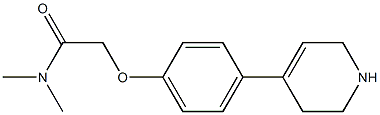 N,N-dimethyl-2-[4-(1,2,3,6-tetrahydropyridin-4-yl)phenoxy]acetamide Structure