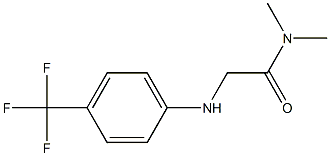 N,N-dimethyl-2-{[4-(trifluoromethyl)phenyl]amino}acetamide Structure