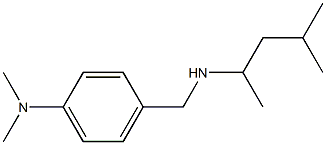 N,N-dimethyl-4-{[(4-methylpentan-2-yl)amino]methyl}aniline Structure