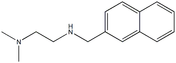 N,N-dimethyl-N'-(2-naphthylmethyl)ethane-1,2-diamine,,结构式