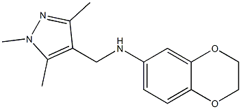 N-[(1,3,5-trimethyl-1H-pyrazol-4-yl)methyl]-2,3-dihydro-1,4-benzodioxin-6-amine Structure