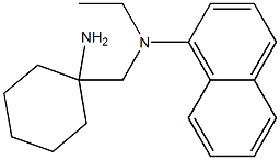 N-[(1-aminocyclohexyl)methyl]-N-ethylnaphthalen-1-amine Structure