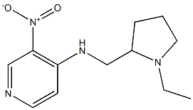 N-[(1-ethylpyrrolidin-2-yl)methyl]-3-nitropyridin-4-amine Struktur