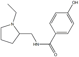 N-[(1-ethylpyrrolidin-2-yl)methyl]-4-hydroxybenzamide Struktur
