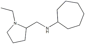 N-[(1-ethylpyrrolidin-2-yl)methyl]cycloheptanamine Structure