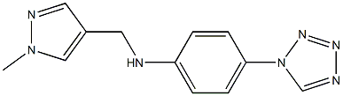 N-[(1-methyl-1H-pyrazol-4-yl)methyl]-4-(1H-1,2,3,4-tetrazol-1-yl)aniline