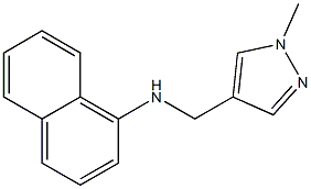 N-[(1-methyl-1H-pyrazol-4-yl)methyl]naphthalen-1-amine,,结构式