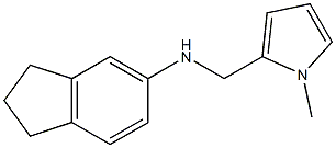 N-[(1-methyl-1H-pyrrol-2-yl)methyl]-2,3-dihydro-1H-inden-5-amine,,结构式