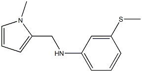 N-[(1-methyl-1H-pyrrol-2-yl)methyl]-3-(methylsulfanyl)aniline,,结构式