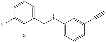 N-[(2,3-dichlorophenyl)methyl]-3-ethynylaniline Structure