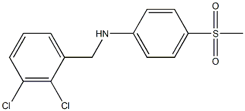 N-[(2,3-dichlorophenyl)methyl]-4-methanesulfonylaniline 结构式