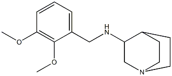 N-[(2,3-dimethoxyphenyl)methyl]-1-azabicyclo[2.2.2]octan-3-amine Struktur