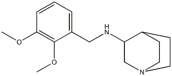 N-[(2,3-dimethoxyphenyl)methyl]-1-azabicyclo[2.2.2]octan-3-amine,,结构式