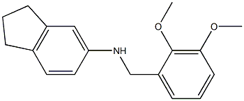 N-[(2,3-dimethoxyphenyl)methyl]-2,3-dihydro-1H-inden-5-amine Structure