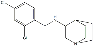 N-[(2,4-dichlorophenyl)methyl]-1-azabicyclo[2.2.2]octan-3-amine Struktur