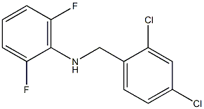 N-[(2,4-dichlorophenyl)methyl]-2,6-difluoroaniline,,结构式