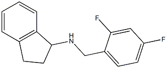 N-[(2,4-difluorophenyl)methyl]-2,3-dihydro-1H-inden-1-amine Struktur
