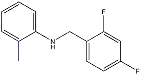 N-[(2,4-difluorophenyl)methyl]-2-methylaniline Structure