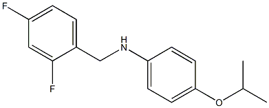 N-[(2,4-difluorophenyl)methyl]-4-(propan-2-yloxy)aniline 结构式