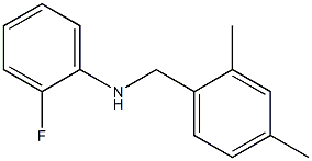N-[(2,4-dimethylphenyl)methyl]-2-fluoroaniline 化学構造式