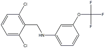 N-[(2,6-dichlorophenyl)methyl]-3-(trifluoromethoxy)aniline Struktur