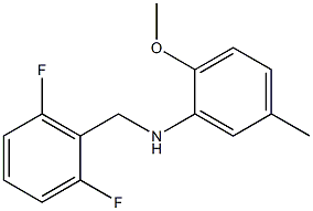 N-[(2,6-difluorophenyl)methyl]-2-methoxy-5-methylaniline Structure