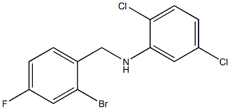 N-[(2-bromo-4-fluorophenyl)methyl]-2,5-dichloroaniline Structure