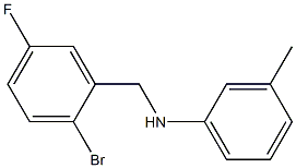 N-[(2-bromo-5-fluorophenyl)methyl]-3-methylaniline