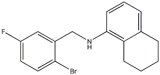 N-[(2-bromo-5-fluorophenyl)methyl]-5,6,7,8-tetrahydronaphthalen-1-amine|