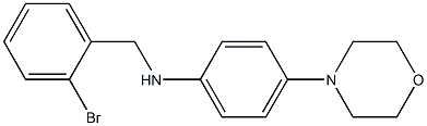 N-[(2-bromophenyl)methyl]-4-(morpholin-4-yl)aniline Struktur