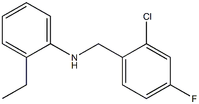 N-[(2-chloro-4-fluorophenyl)methyl]-2-ethylaniline Structure